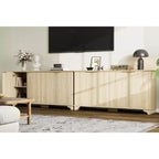 Buffet de cuisine en bois à 4 portes et étagères réglables, pour cuisines et salles à manger