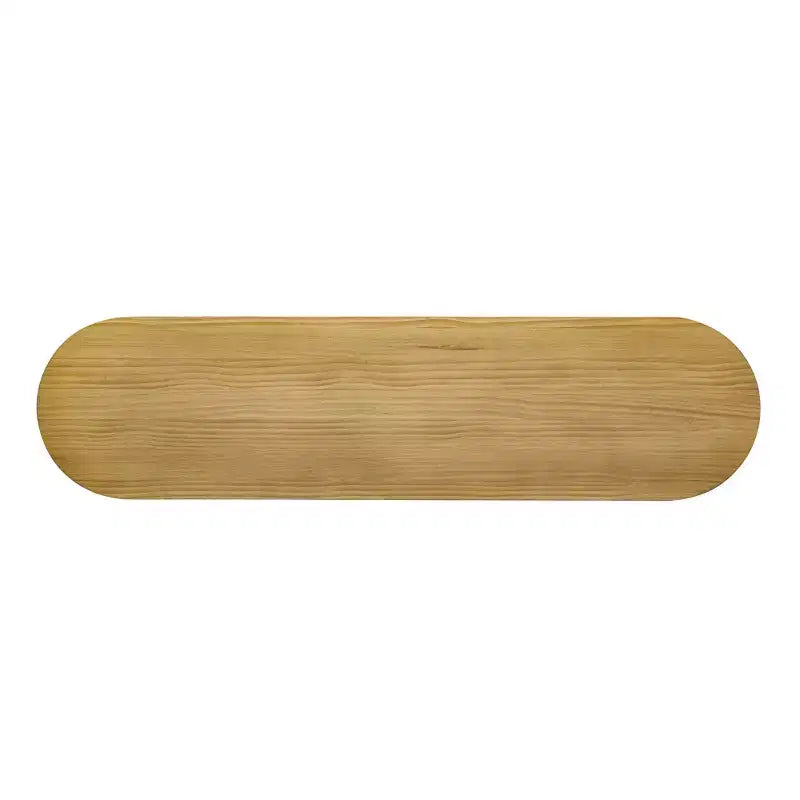 Console moderne cannelée Table de canapé incurvée Table d'entrée étroite avec rayures verticales pour couloir, entrée, salon