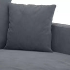 Canapé 2 places gris foncé velours 120 cm