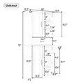 Okak Bathroom Storage Cabinet with Multi-Functional Storage Space, Drawer with Slide Rails, Adjustable Shelf for Living Room