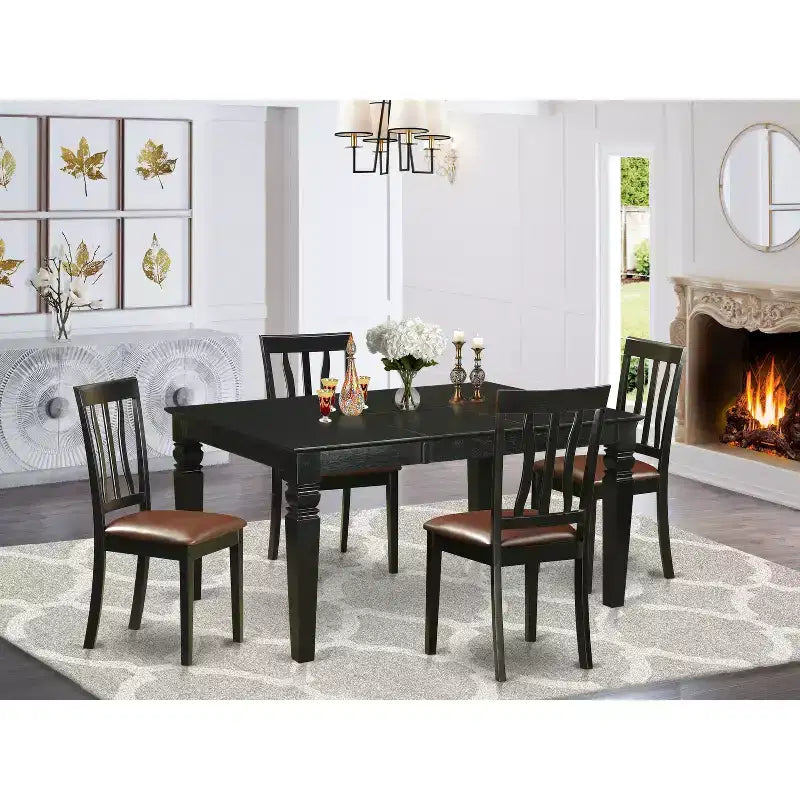 Table de salle à manger avec chaises - Table de cuisine - 7 pièces