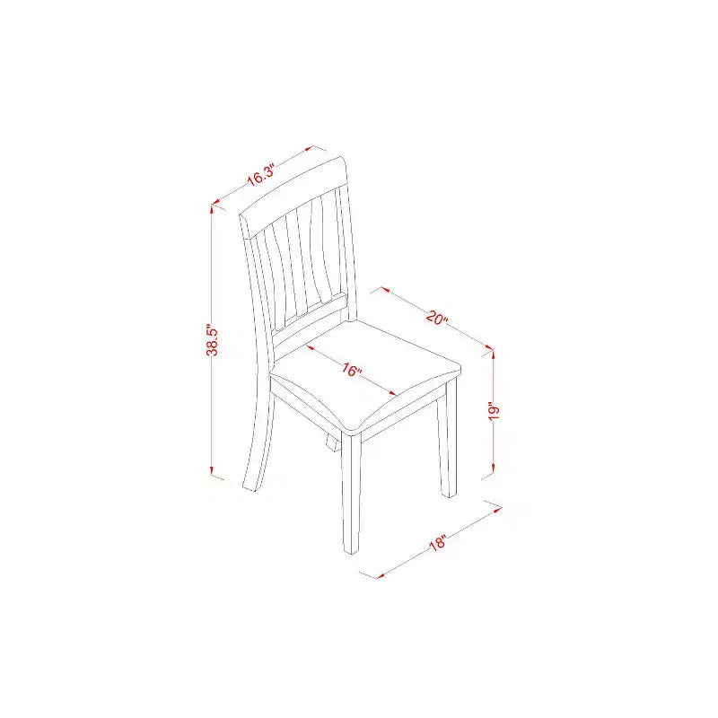 Table de salle à manger avec chaises - Table de cuisine - 7 pièces