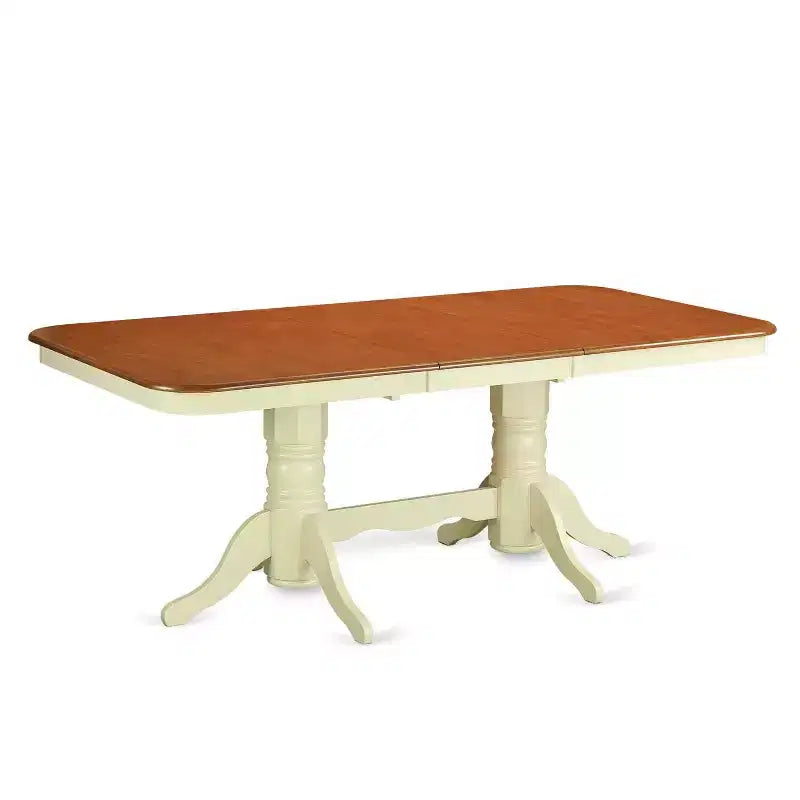 Table de salle à manger 5 pièces avec chaises - Table ronde à rallonge