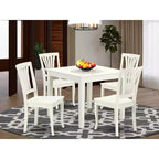 Ensemble repas moderne 5 pièces - Table carrée et 4 chaises - Maison élégante