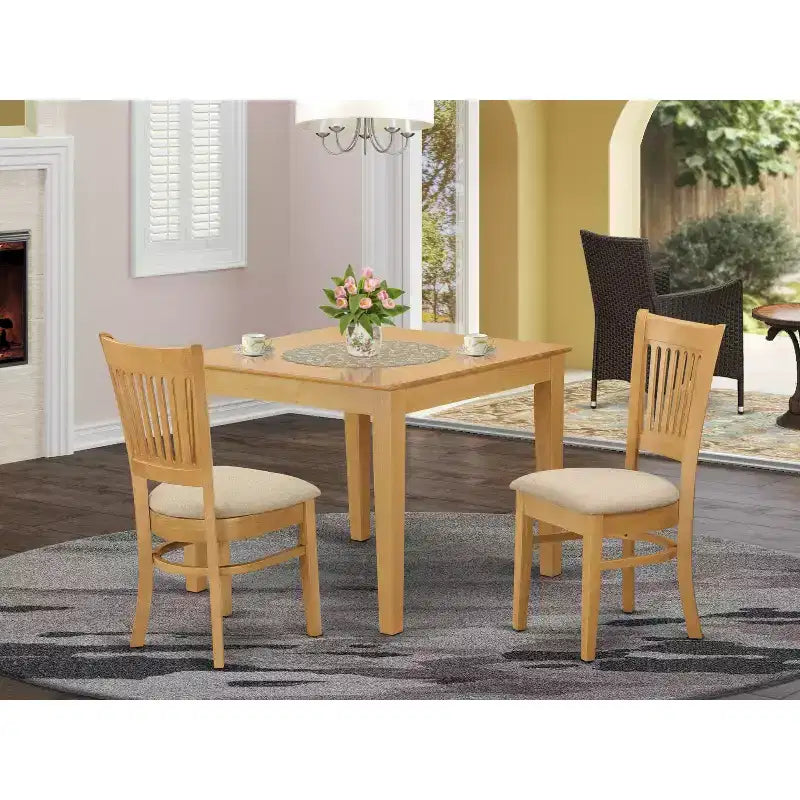 Table de salle à manger de cuisine avec 4 chaises - Design moderne