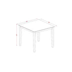 Table de salle à manger de cuisine avec 4 chaises - Design moderne