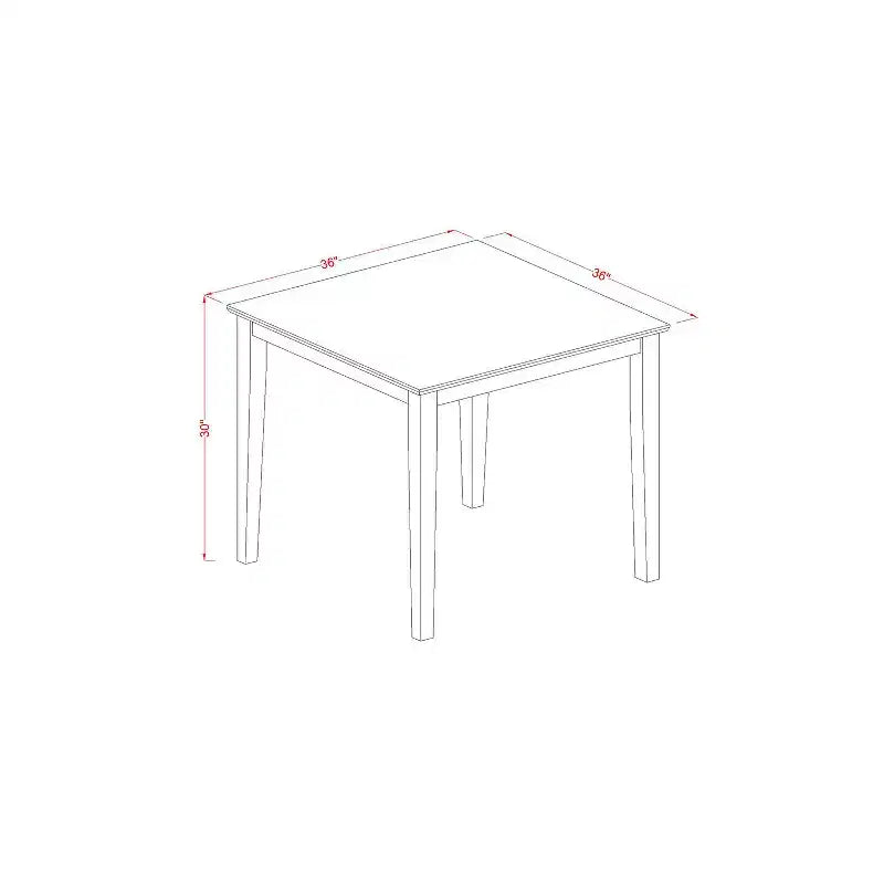 Table de salle à manger de cuisine avec 4 chaises - Design moderne