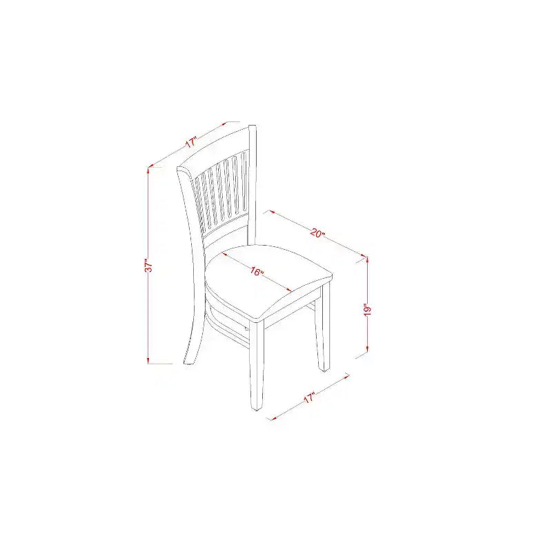 Table de salle à manger de cuisine avec 4 chaises - Design moderne