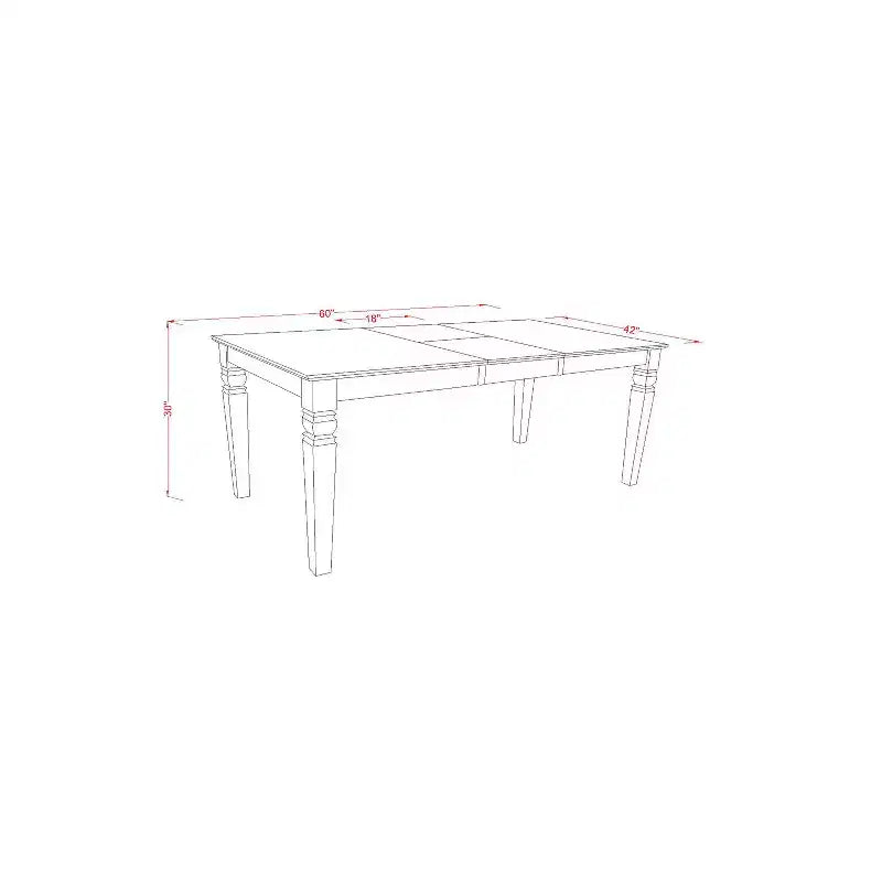 Table de salle à manger rectangulaire 7 pièces en bois massif finition noire avec 6 chaises