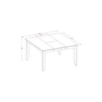 Table à manger 6 pièces avec plateau en bois massif et fini cappuccino avec 1 banc et 4 chaises