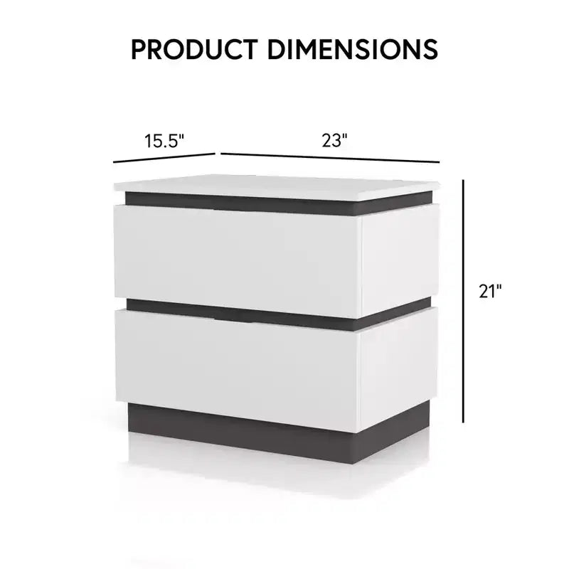Lit moderne 3 pièces grand lit/grand lit avec 2 tables de chevet blanc/gris métallisé : contemporain