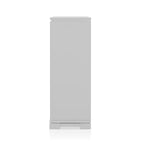 Ensemble de chambre 6 pièces lit California King Argent/Gris : Design glamour, bordures miroir, capitonné