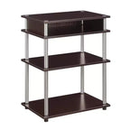 Breighton Home Designs2Go No Tools Printer Stand with Shelves in Espresso