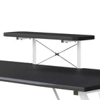 Bureau Gamer avec Porte-Gobelet, Crochet pour Casque et Support pour Moniteur/Smartphone
