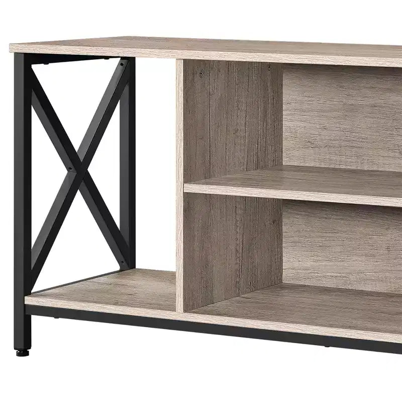 Meuble TV 47 pouces Meuble console TV de 47 pouces de large, gris