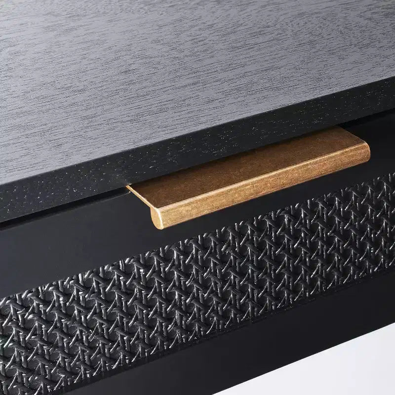 Console tressée avec tiroirs