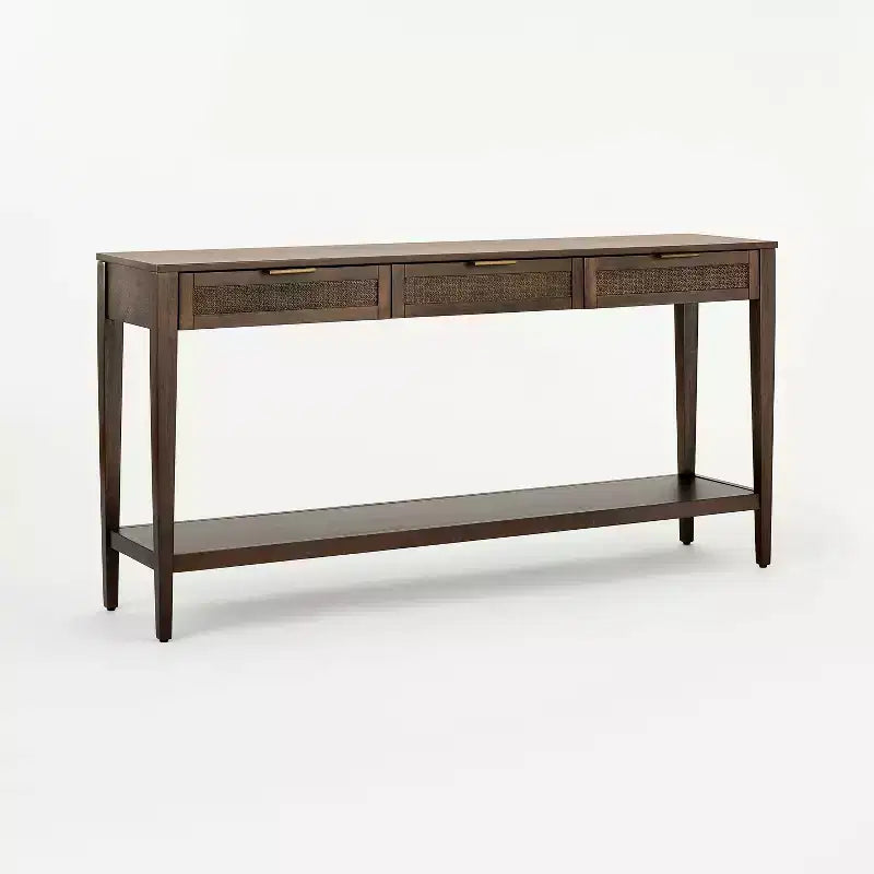 Console tressée avec tiroirs