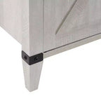 Meuble TV console de cheminée électrique autoportant en bois de 160 cm, gris